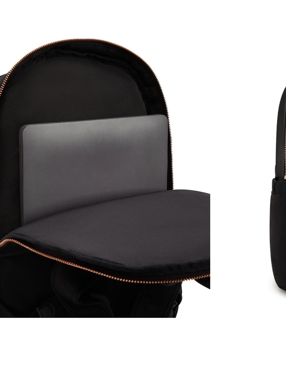 Black Women's Everyday Backpack - Sleek Modern Design
